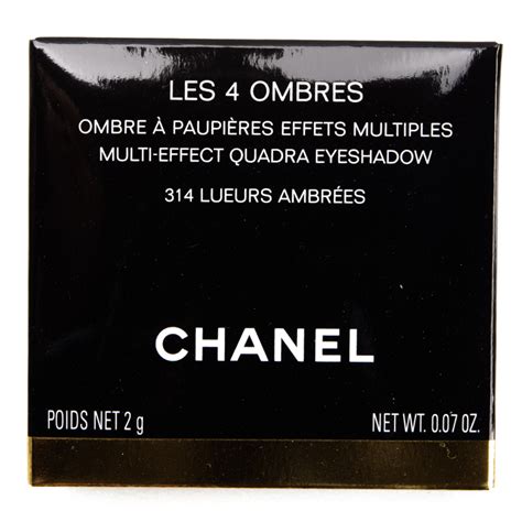 chanel lueurs ambres|Chanel Lueurs Ambrees (314) Les 4 Ombres Eyeshadow Quad .